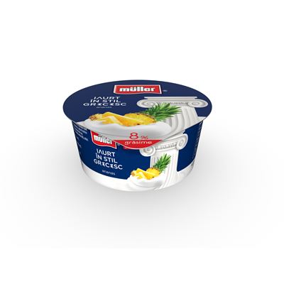 MULLER Iaurt Stil Grecesc cu Ananas 8% 140 g