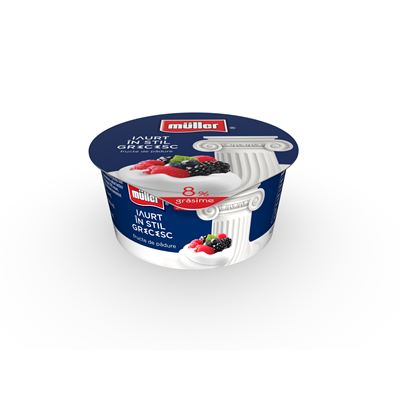 MULLER Iaurt Stil Grecesc cu Fructe de Padure 8% 140 g