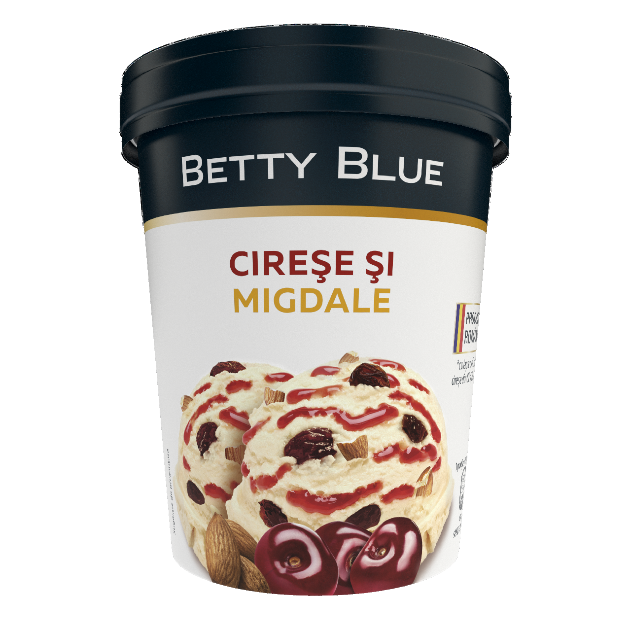 BETTY BLUE Inghetata Vanilie / Cirese / Migdale 482 g ?