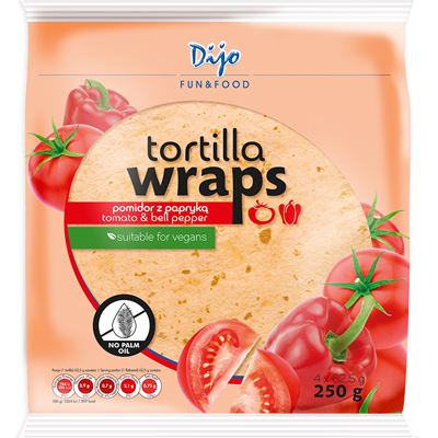 Dijo Wraps cu Rosii si Paprika 250 g
