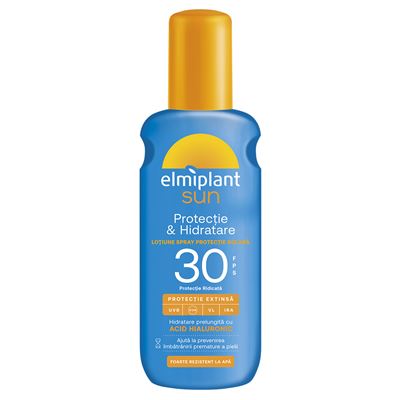 elmiplant sun Lotiune Spray Protectie Solara & Hidratare SPF30 200 ml