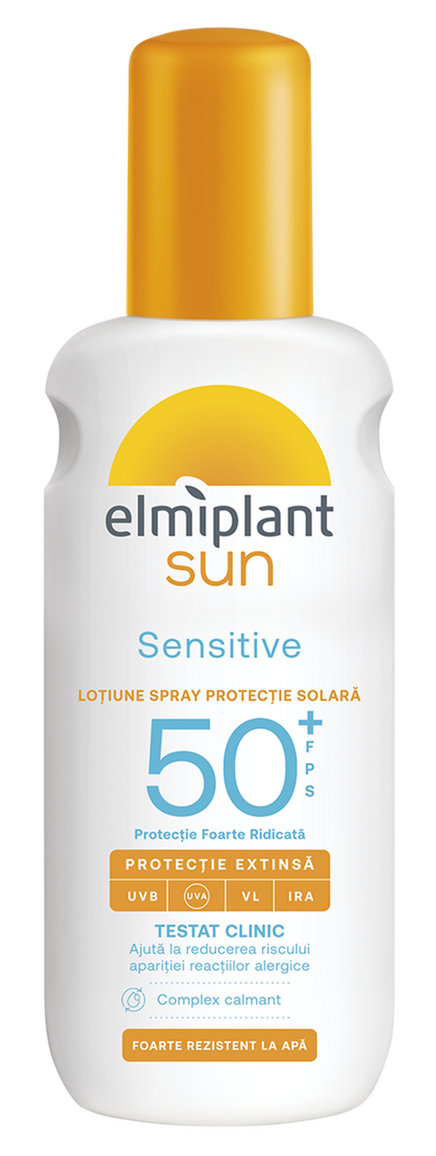 elmiplant sun Loțiune Spray Protecție Solară Sensitive SPF50+ 200 ml