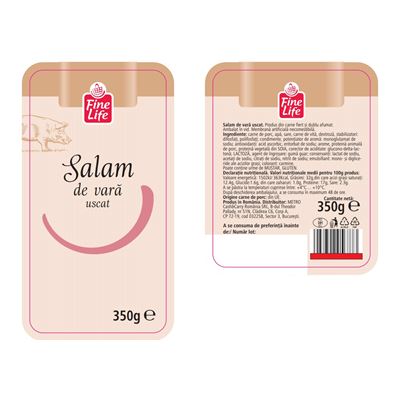 Fine Life Salam de Vara Uscat 350 g