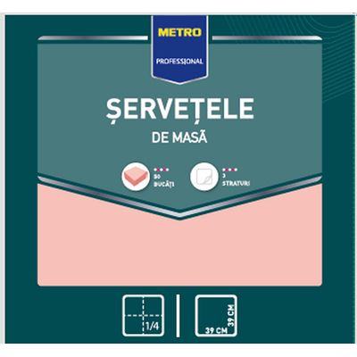METRO PROFESSIONAL 50 Servetele de Masa 3 Straturi 39 x 39 cm