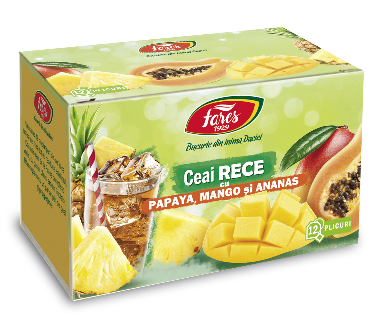 FARES Ceai Rece cu Papaya & Mango & Ananas 21,6 g