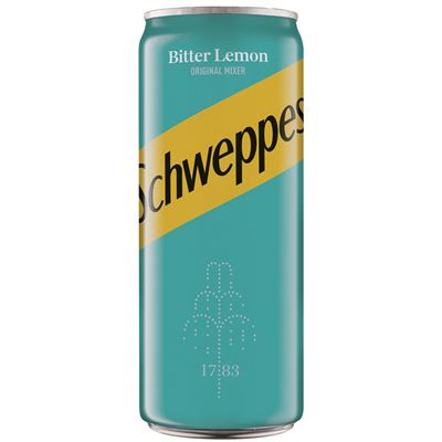 Schweppes Bitter Lemon Bautura Racoritoare Carbogazoasa Doza SGR 4 x 0,33 L