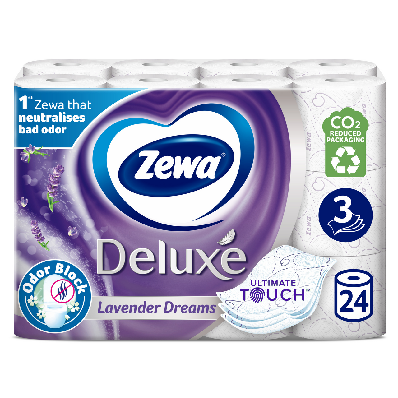 Zewa Deluxe Hartie Igienica Deluxe Lavanda 3 Straturi 24 bucati