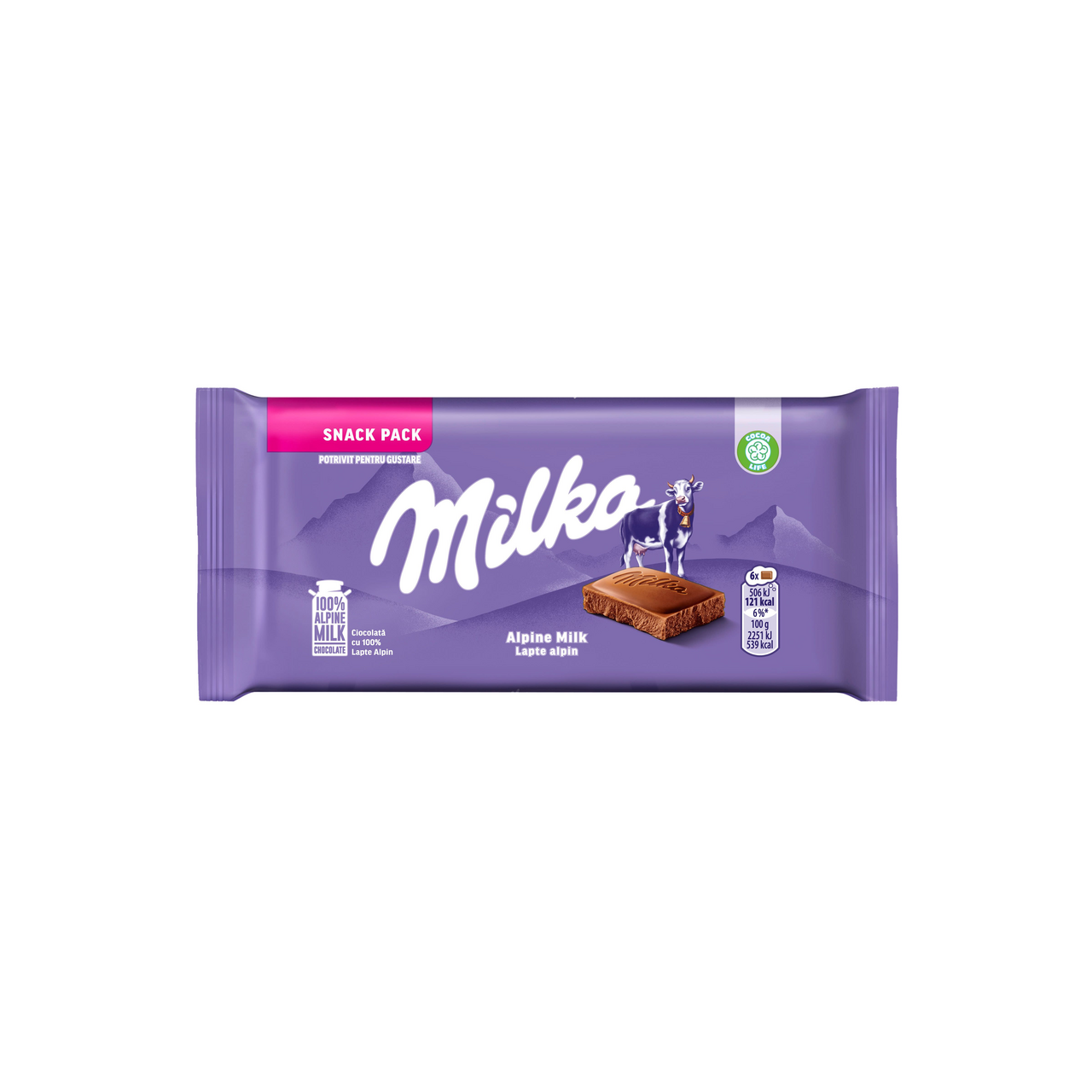 milka Ciocolata Lapte Alpin 45 g