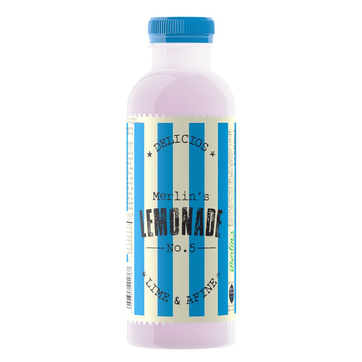 Merlin's Limonada Lime și Afine 0,6 L, 6 buc.