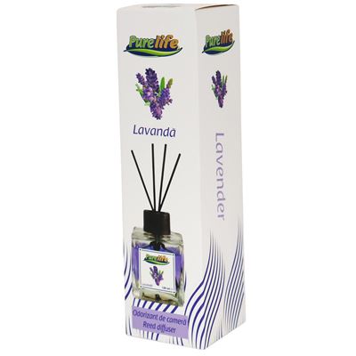 Purelife Odorizant cu Betisoare Lavanda 120 ml