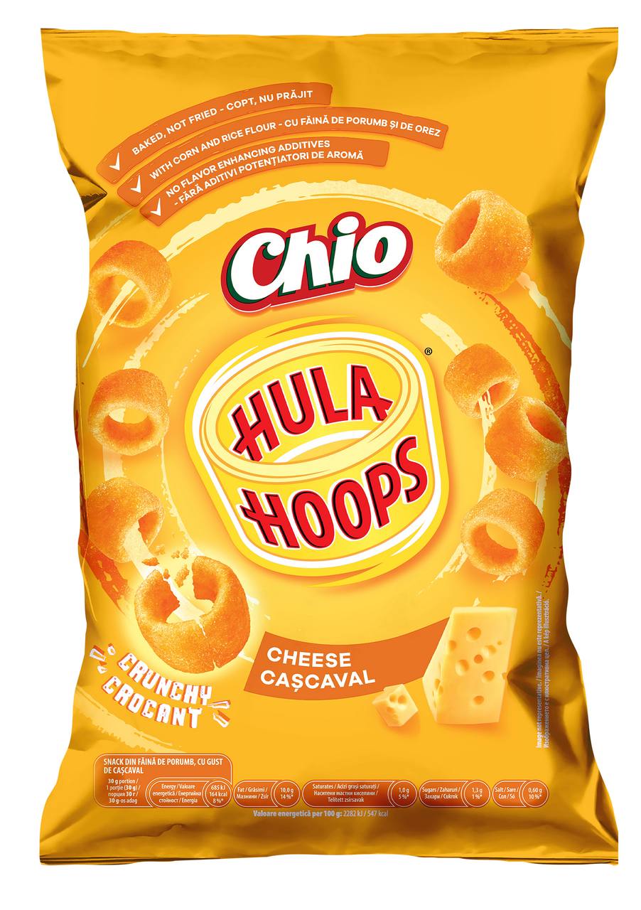 Chio Hula Hoops Inele Cascaval 70 g
