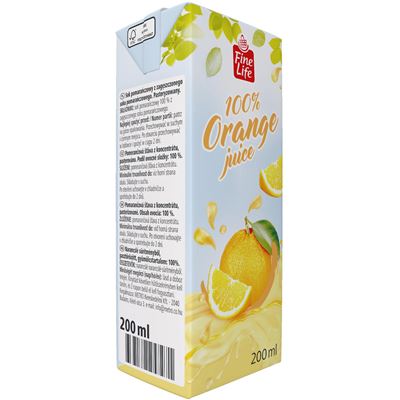 Fine Life Suc Portocale Tetra Pak 200 ml