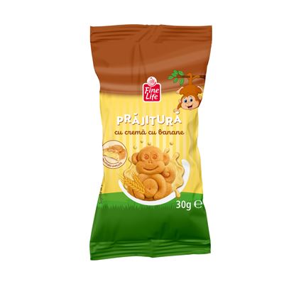 Fine Life Monkey Prajitura Banane 24 x 30 g
