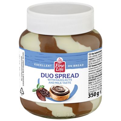 Fine Life Crema Tartinabila Duo 350 g