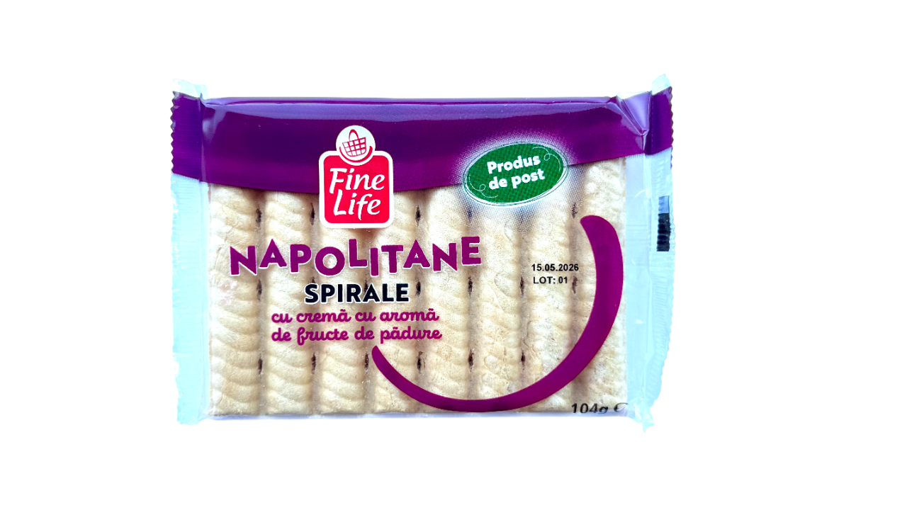 Fine Life Napolitane Fructe Padure 104 g