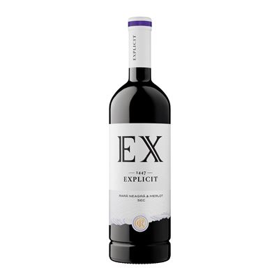 CRAMELE RECAS EXPLICIT Rara Neagra & Merlot Vin Rosu Sec SGR 0,75 L