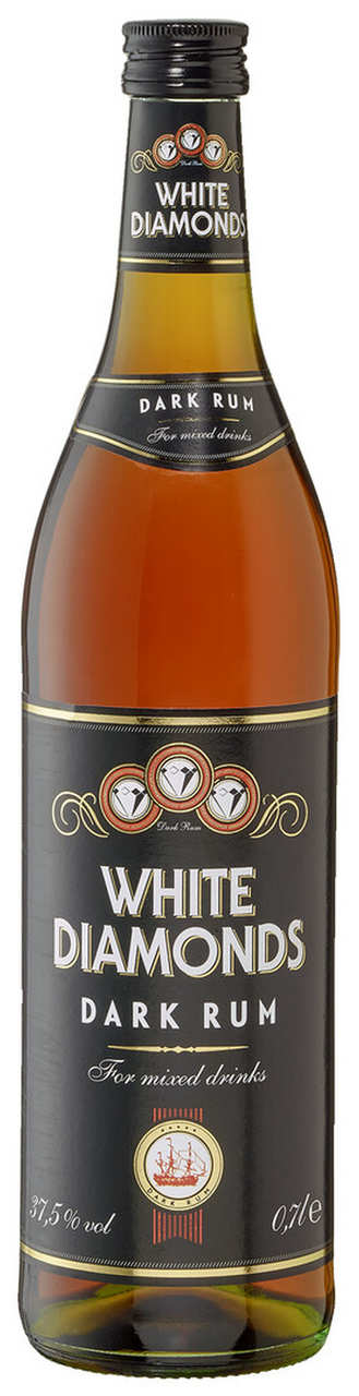 WHITE DIAMONDS Rom Negru 37,5% SGR 0,70 L