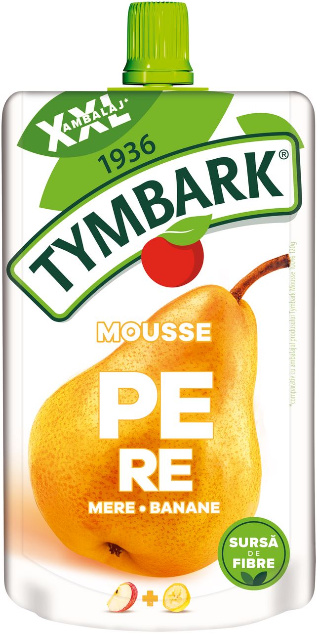 Tymbark Mousse 100% Pere & Mere & Banane 200 g, 10 buc.