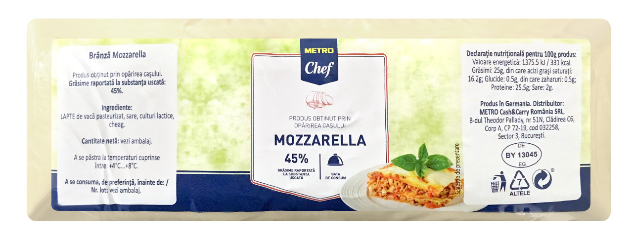 METRO Chef Mozzarella 1,5 Kg