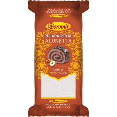 Boromir Rulada Royal Crema Alune de Padure 350 g