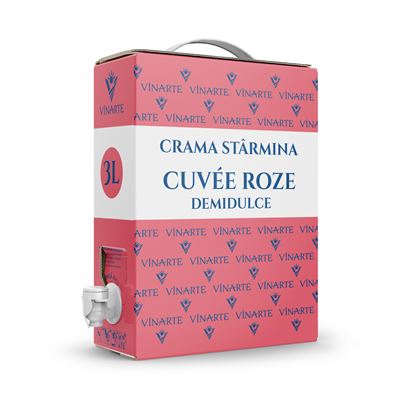 VINARTE Crama Stârmina Vin Rose Demidulce 3 L