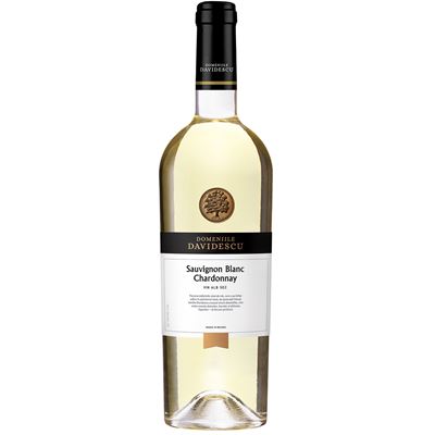 DOMENIILE DAVIDESCU Sauvignon Blanc & Chardonnay Vin Alb Sec SGR 0,75 L