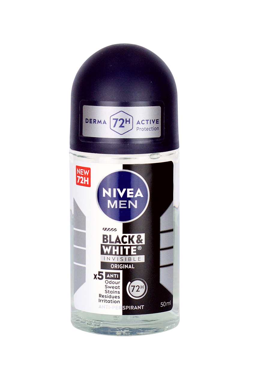 NIVEA Men Deodorant Roll-On Black & White 50 ml
