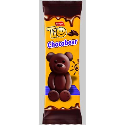 TiO Chocobear Prajitura Ursulet cu Glazura de Ciocolata 24 x 45 g