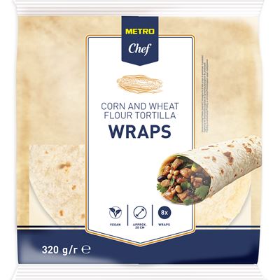 METRO Chef Tortilla Porumb & Grau 8 x 20 cm 320 g