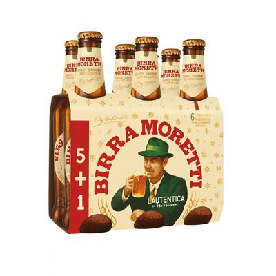 BIRRA MORETTI Bere Sticla SGR 5+1 x 0,33 L