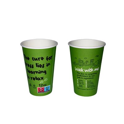 HELLENIC 50 Pahare Carton Verde 350 ml
