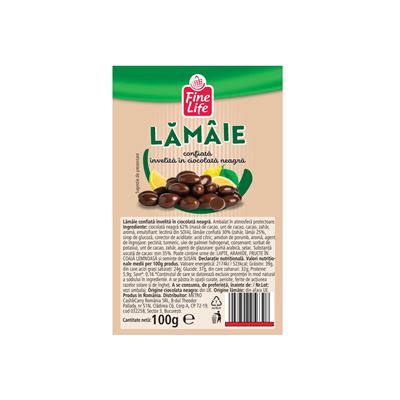 Fine Life Lamaie Confiata in Ciocolata Neagra 100 g