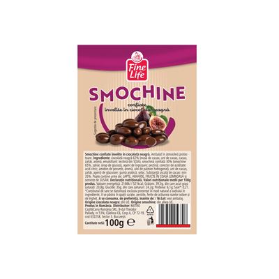 Fine Life Smochine Confiate in Ciocolata Neagra 100 g