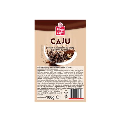Fine Life Caju in Ciocolata cu Lapte 100 g