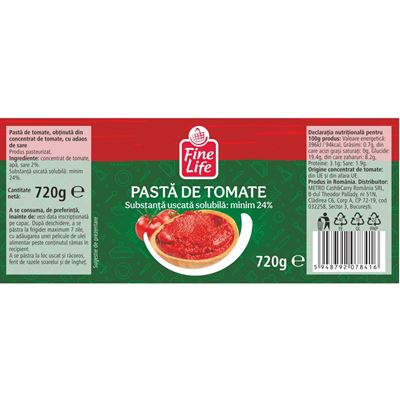 Fine Life Pasta Tomate 720 g