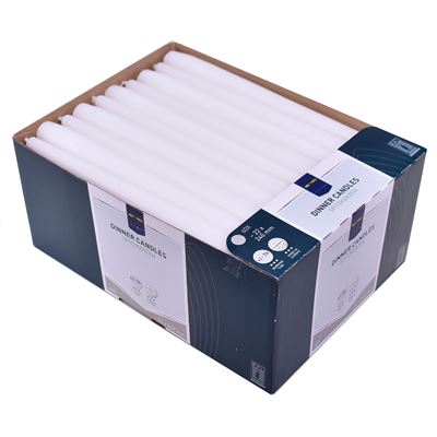 METRO PROFESSIONAL Lumanari Conice Albe 60 bucati