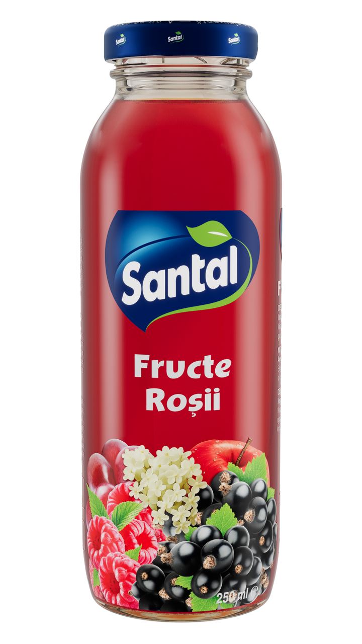 Santal Suc Fructe Roșii 30% 0,25 L, 12 buc.