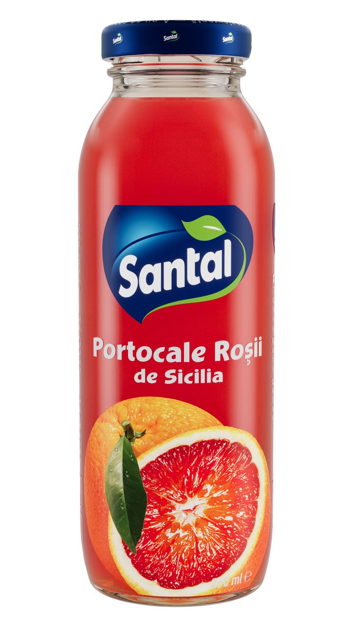Santal Suc Portocale Roșii de Sicilia 25% 0,25 L, 12 buc.