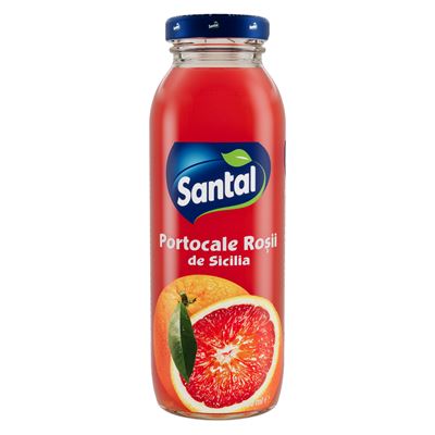 SANTAL Suc Portocale Rosii de Sicilia 25% SGR 12 x 0,250 L