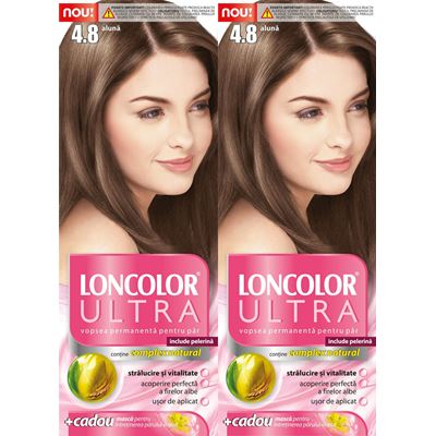 LONCOLOR ULTRA Vopsea de Par Nuanta 4.8 Aluna 2 x 100 ml