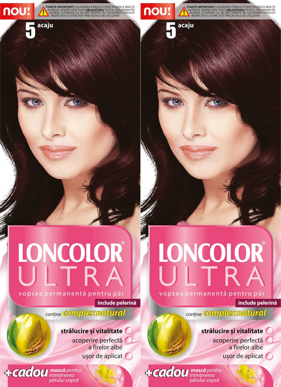 LONCOLOR ULTRA Vopsea de Par Nuanta 5 Acaju 2 x 100 ml