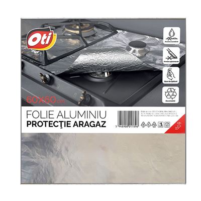 Oti Folie Aluminiu Protectie Aragaz 60 x 60 cm