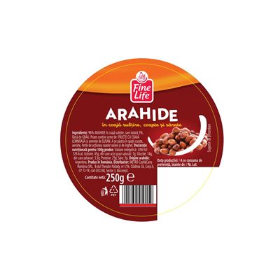 Fine Life Arahide in Coaja Coapte 250 g