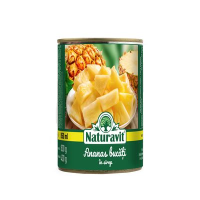 Naturavit Ananas Bucati Sirop 830 g