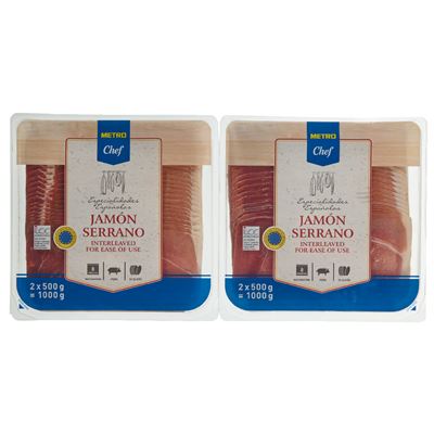 METRO Chef Sunca Serrano Feliata 8 Luni 1 Kg