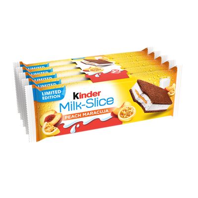 Kinder Felie de Lapte Piersica si Fructul Pasiunii 5 x 28 g