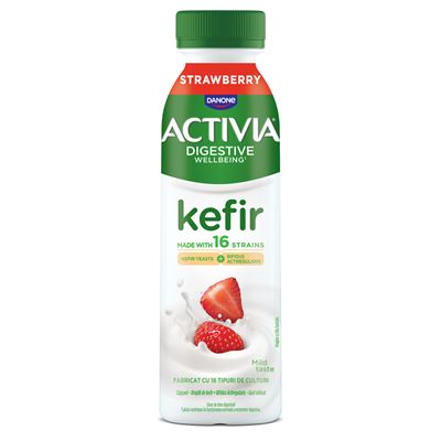 ACTIVIA Kefir de Baut Capsuni 280 g