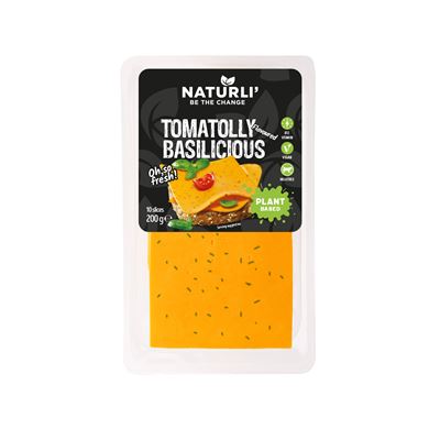 NATURLI Felii Vegane cu Rosii si Busuioc 200 g