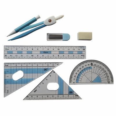Trusa Geometrie Plastic Dubla