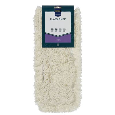 METRO PROFESSIONAL Rezerva Mop Plat Bumbac 40 cm